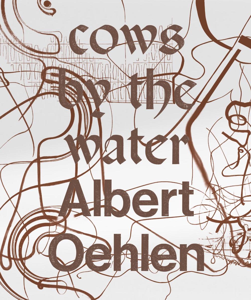 Albert Oehlen: cows by the water